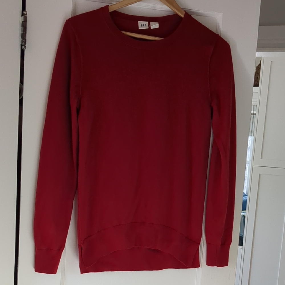 Unused GAP Vibrant Red Extra Fine Merino Wool Sweater